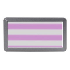 Bold Stripes Soft Pink Pattern Memory Card Reader (Mini)