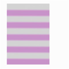 Bold Stripes Soft Pink Pattern Large Garden Flag (Two Sides)