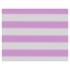 Bold Stripes Soft Pink Pattern Double Sided Flano Blanket (Medium) 