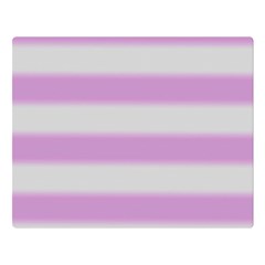 Bold Stripes Soft Pink Pattern Double Sided Flano Blanket (Large) 