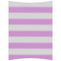 Bold Stripes Soft Pink Pattern Back Support Cushion by BrightVibesDesign