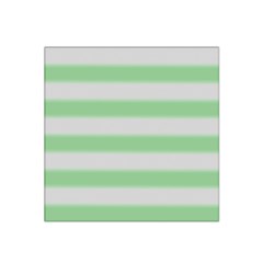 Bold Stripes Soft Green Satin Bandana Scarf by BrightVibesDesign