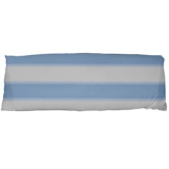 Bold Stripes Soft Blue Body Pillow Case Dakimakura (two Sides) by BrightVibesDesign