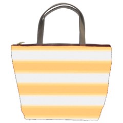 Bold Stripes Yellow Pattern Bucket Bag by BrightVibesDesign