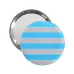 Bold Stripes Turquoise Pattern 2 25  Handbag Mirrors by BrightVibesDesign