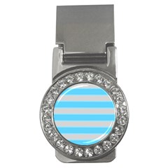 Bold Stripes Turquoise Pattern Money Clips (cz)  by BrightVibesDesign