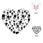 Gentleman pattern Playing Cards (Heart) Front