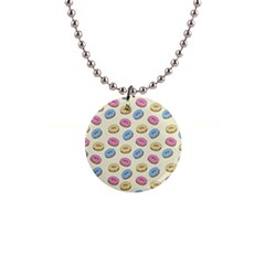 Donuts Pattern Button Necklaces by Valentinaart