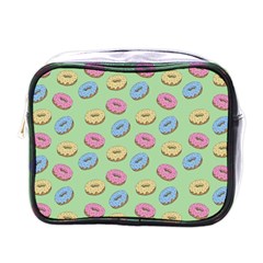 Donuts Pattern Mini Toiletries Bag (one Side) by Valentinaart