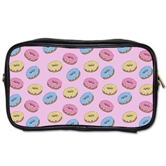Donuts Pattern Toiletries Bag (one Side) by Valentinaart