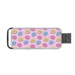 Donuts Pattern Portable Usb Flash (one Side) by Valentinaart