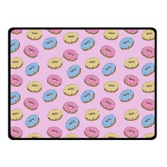 Donuts Pattern Double Sided Fleece Blanket (small)  by Valentinaart