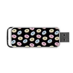 Donuts Pattern Portable Usb Flash (one Side) by Valentinaart