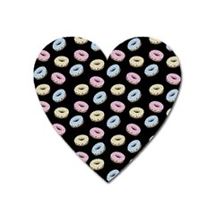 Donuts Pattern Heart Magnet