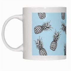Pineapple Pattern White Mugs by Valentinaart