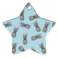 Pineapple Pattern Star Ornament (two Sides) by Valentinaart