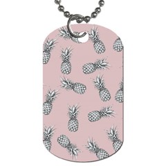 Pineapple Pattern Dog Tag (one Side) by Valentinaart