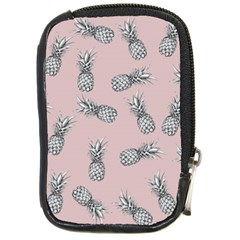 Pineapple Pattern Compact Camera Leather Case by Valentinaart