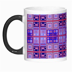 Mod Purple Pink Orange Squares Pattern Morph Mugs