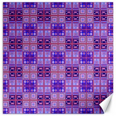 Mod Purple Pink Orange Squares Pattern Canvas 12  X 12 