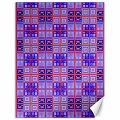 Mod Purple Pink Orange Squares Pattern Canvas 12  X 16 