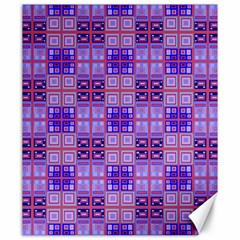 Mod Purple Pink Orange Squares Pattern Canvas 20  X 24 