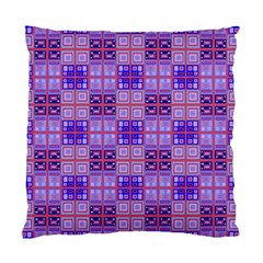 Mod Purple Pink Orange Squares Pattern Standard Cushion Case (two Sides) by BrightVibesDesign