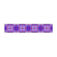 Mod Purple Pink Orange Squares Pattern Flano Scarf (mini)