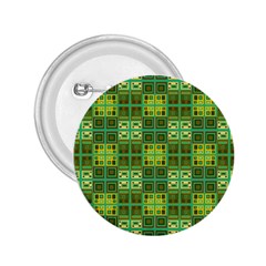 Mod Yellow Green Squares Pattern 2 25  Buttons