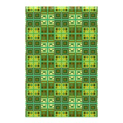 Mod Yellow Green Squares Pattern Shower Curtain 48  X 72  (small) 