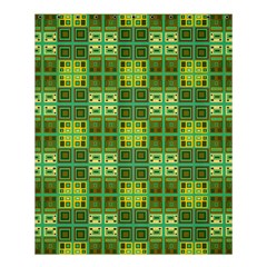 Mod Yellow Green Squares Pattern Shower Curtain 60  X 72  (medium)  by BrightVibesDesign
