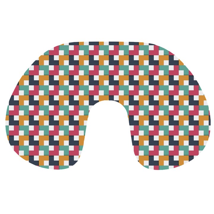 Background Abstract Geometric Travel Neck Pillows