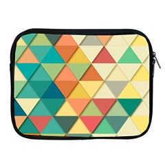 Background Geometric Triangle Apple Ipad 2/3/4 Zipper Cases by Simbadda