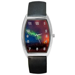 Abstract Texture Background Barrel Style Metal Watch by Simbadda