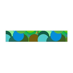 Green Aqua Teal Abstract Circles Flano Scarf (mini) by Simbadda