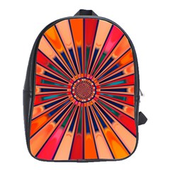 Color Background Structure Lines School Bag (large) by Simbadda