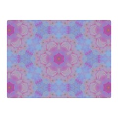 Pattern Pink Hexagon Flower Design Double Sided Flano Blanket (mini)  by Simbadda