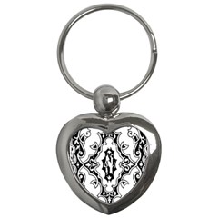Holbein Floriated Antique Scroll Key Chains (heart)  by Simbadda
