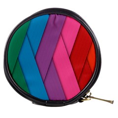 Abstract Background Colorful Strips Mini Makeup Bag by Simbadda