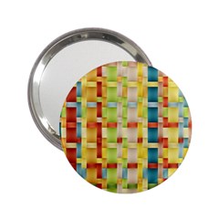 Woven Pattern Background Yellow 2 25  Handbag Mirrors by Simbadda