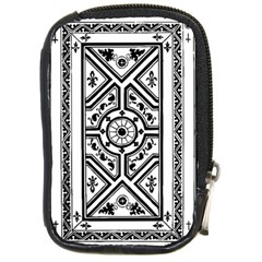 Monastic Antique Scroll Fruit Compact Camera Leather Case by Simbadda