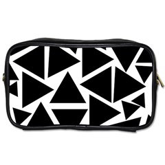 Black Triangle Toiletries Bag (two Sides) by Simbadda