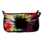 Color Background Structure Lines Shoulder Clutch Bag Front