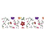 Flowers Pattern Texture Nature Satin Scarf (Oblong) Front