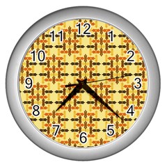 Background Abstract Background Wall Clock (silver)