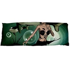 Wonderful Dark Mermaid With Awesome Orca Body Pillow Case (dakimakura) by FantasyWorld7