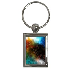 Universe Galaxy Sun Star Movement Key Chains (rectangle)  by Simbadda