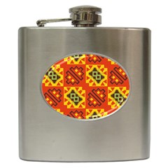 Squares And Other Shapes Pattern                                                       Hip Flask (6 Oz)