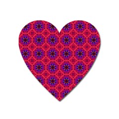 Retro Abstract Boho Unique Heart Magnet