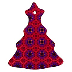 Retro Abstract Boho Unique Ornament (Christmas Tree) 